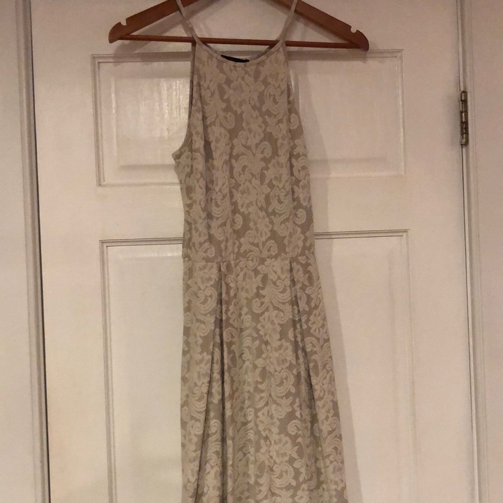 Aqua sleeveless dress